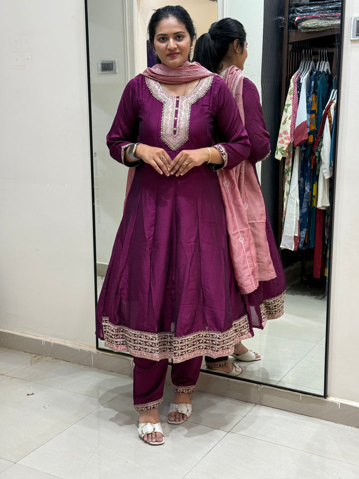 Vichitra Fabric Collection With Elegant Designer Look | RADHE60