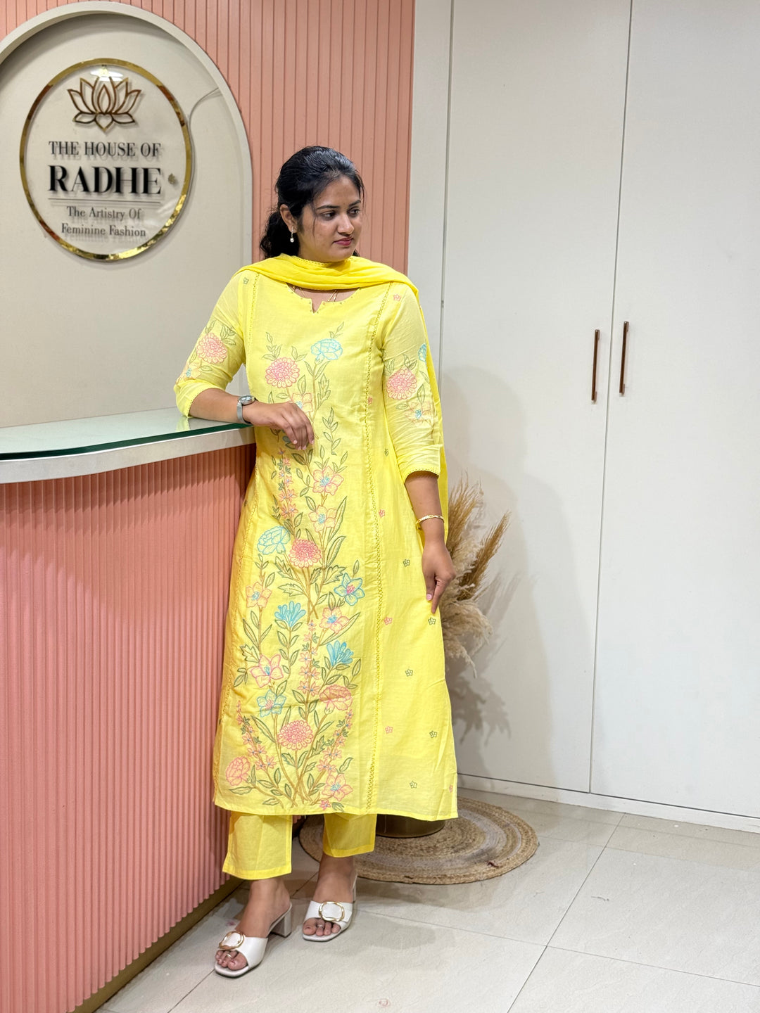 Mul Cotton Collection with Embroidery work (Cotton Lining)| R181