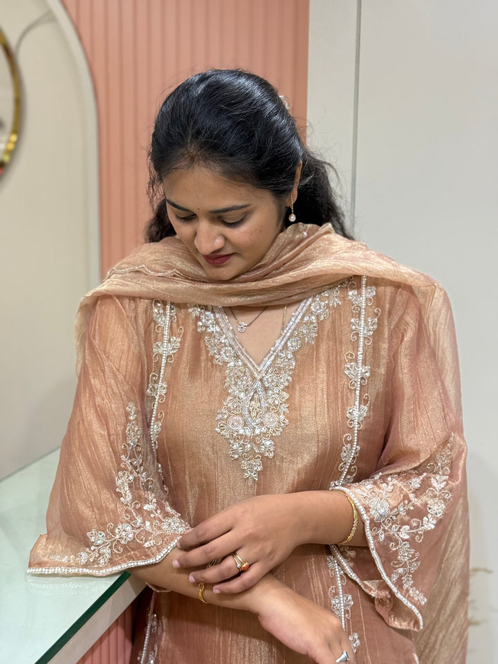 Pure Tissue with beautiful handwork | R231