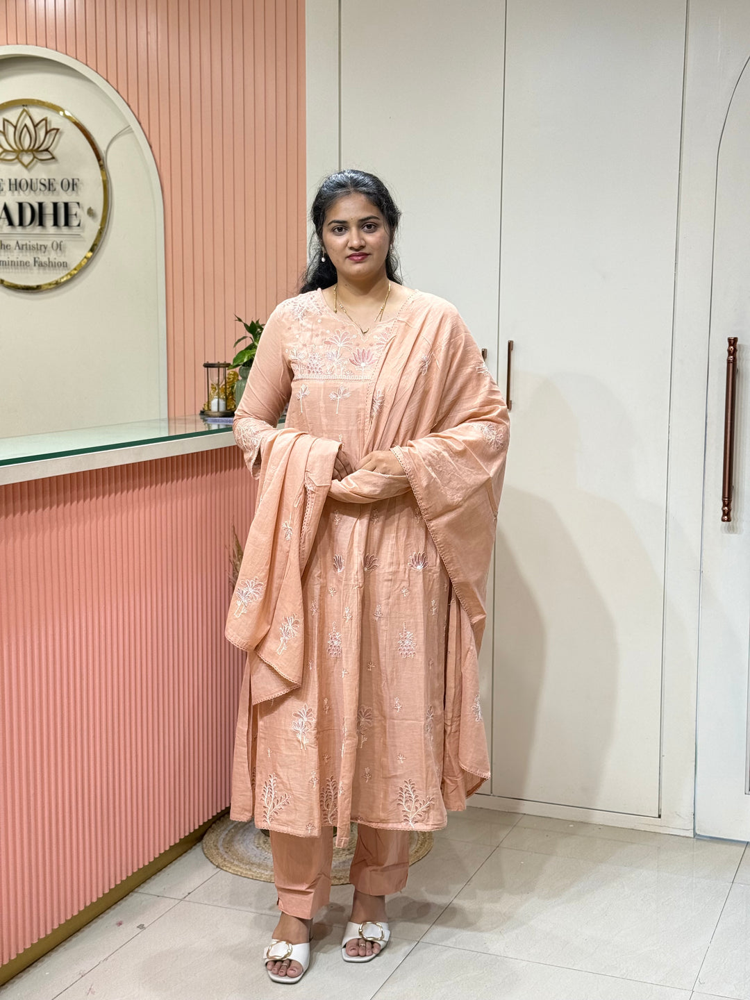 Mul Cotton Collection with Embroidery work (Cotton Lining)| R181