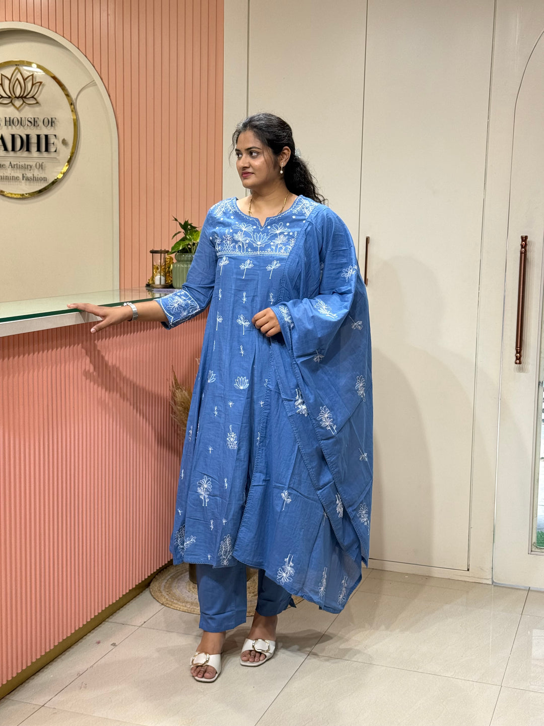 Mul Cotton Collection with Embroidery work (Cotton Lining)| R181