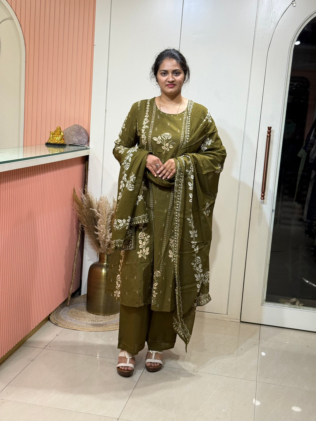 A-Line Cotton 3 Pc Collection With Full Length Dupatta | R178