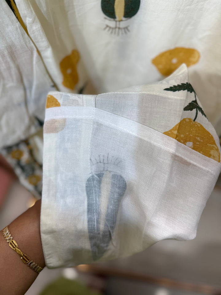 60-60 Cotton 3 Pc Kurta Set – Plus Size Collection | R158