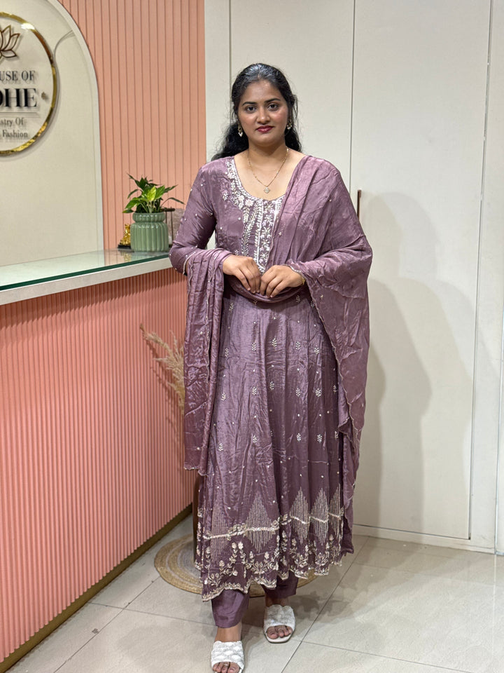 Pure Chinon Handwork Collection Party Wear | R177