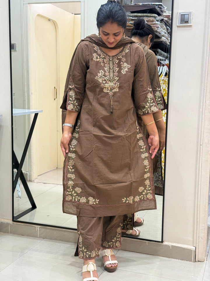 Pure Cotton Collection With Embroidery Work | R189