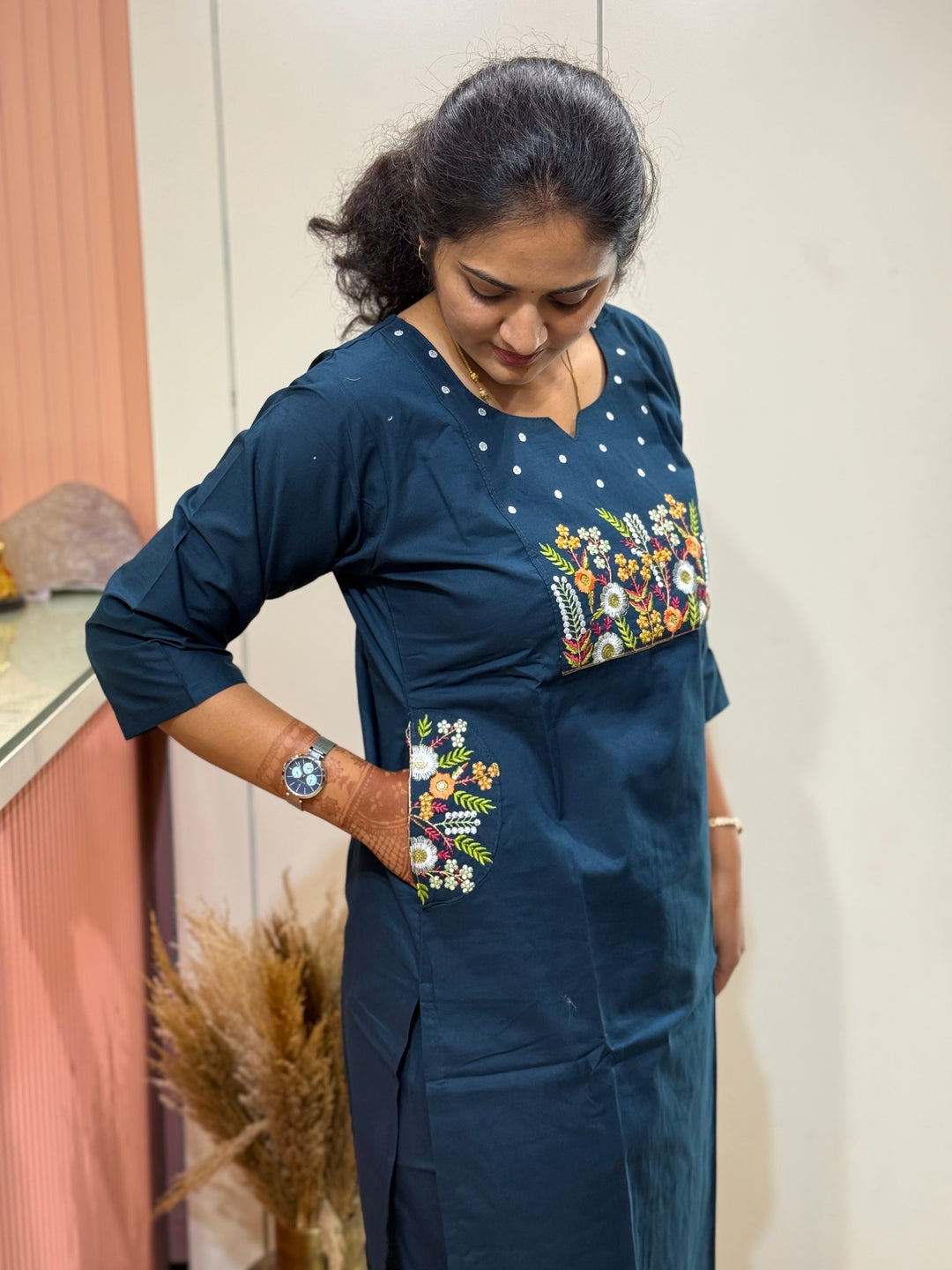Cotton 2 Pc Kurta Set – Embroidered Collection | R137