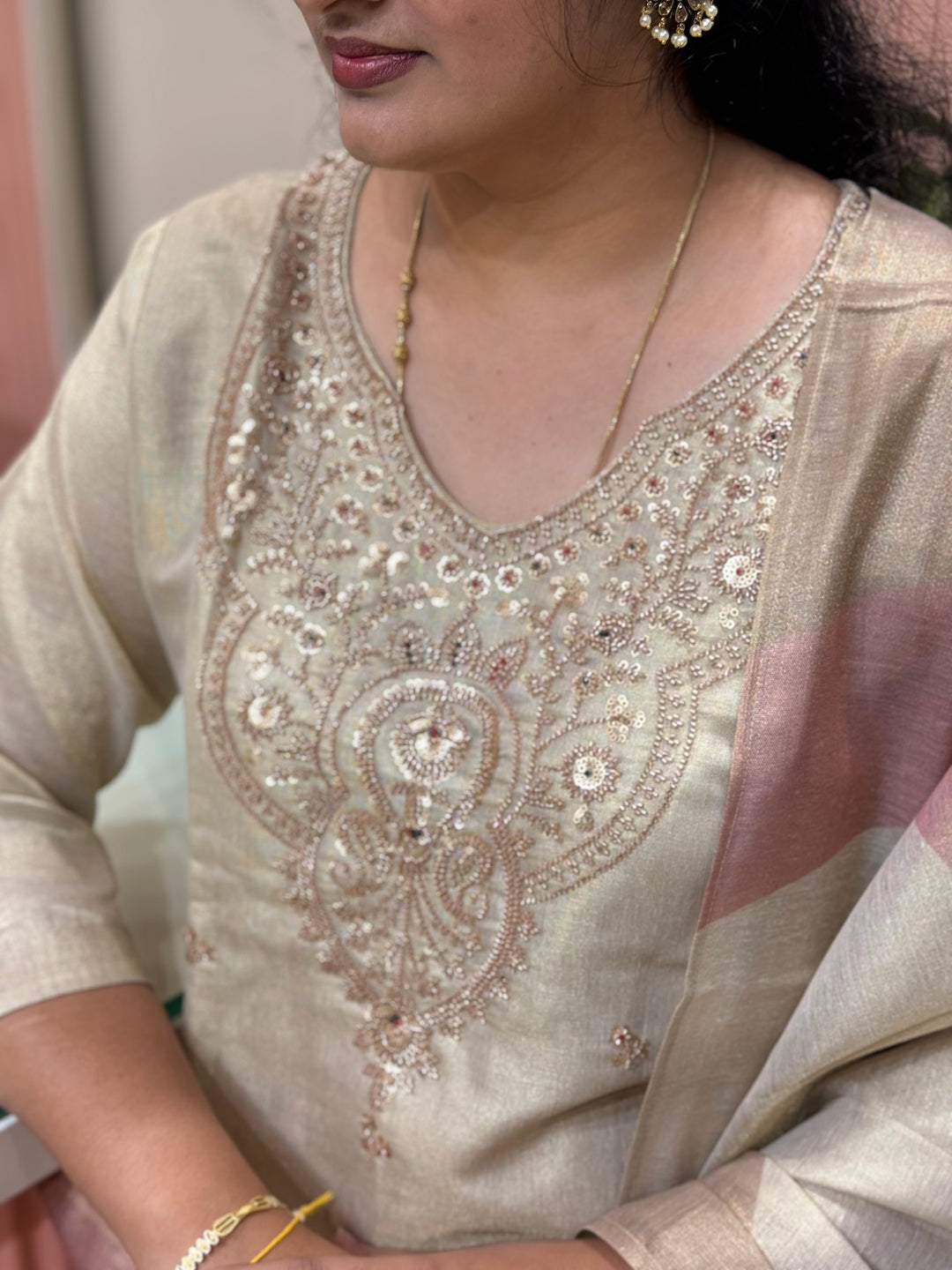 Pure Tissue Collection | Neck Handwork &amp; Beautiful Dupatta | R148