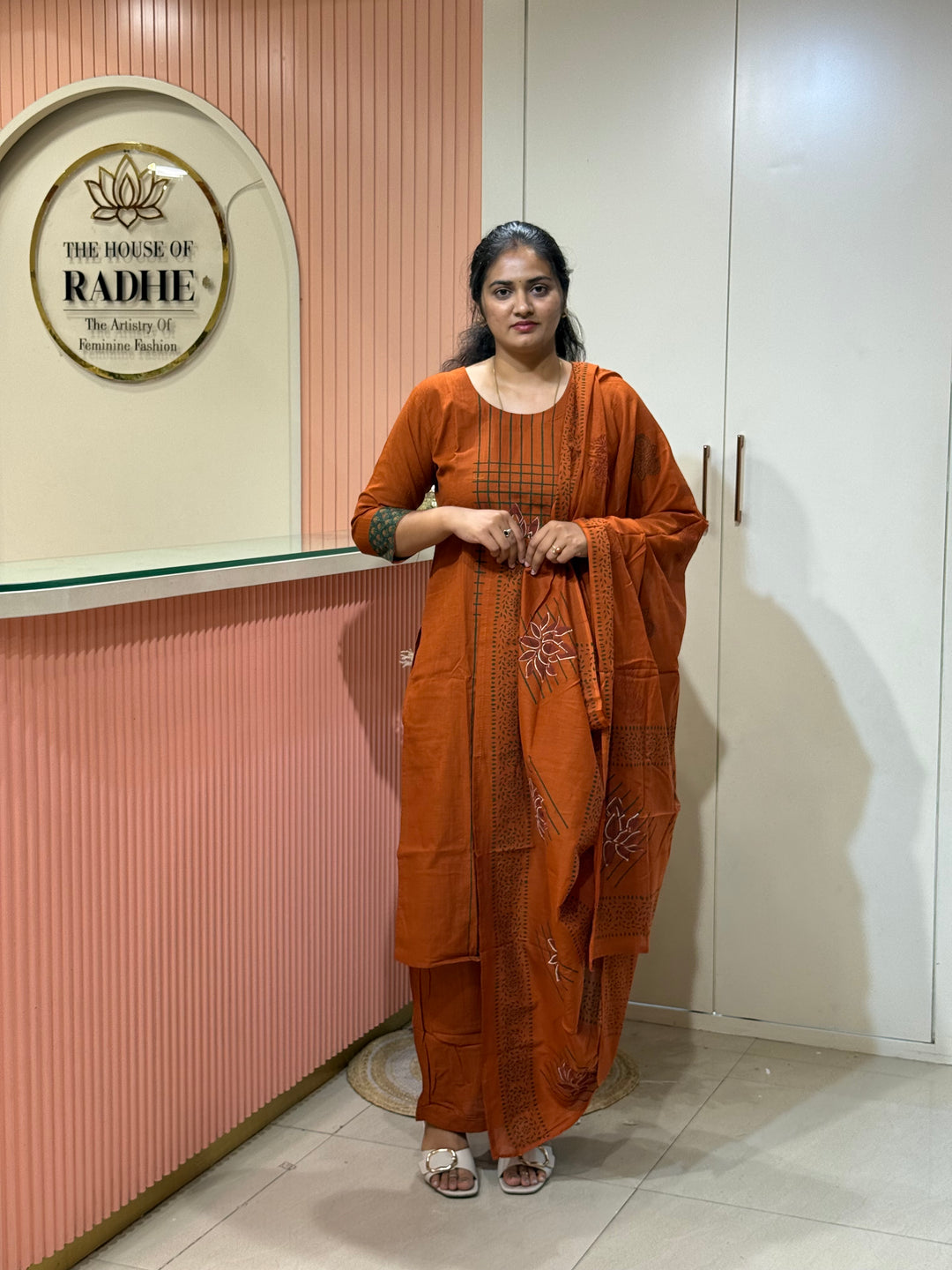 Khadi Cotton Collection with Hand Paint | R210