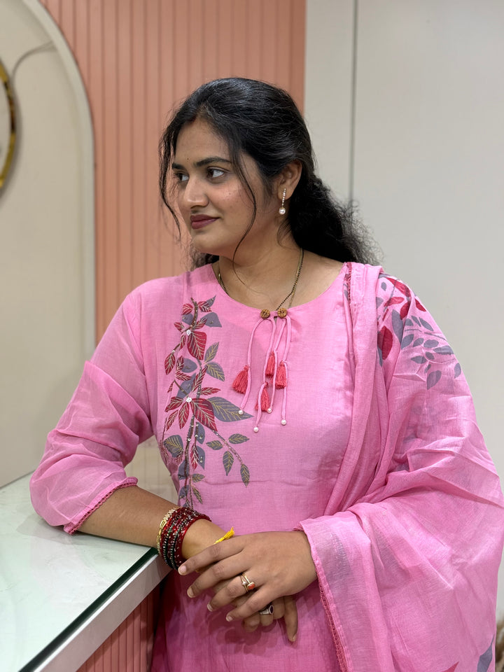 Pure Banarasi Mul Chanderi Exclusive Designer Collection (Cotton Lining)| R218