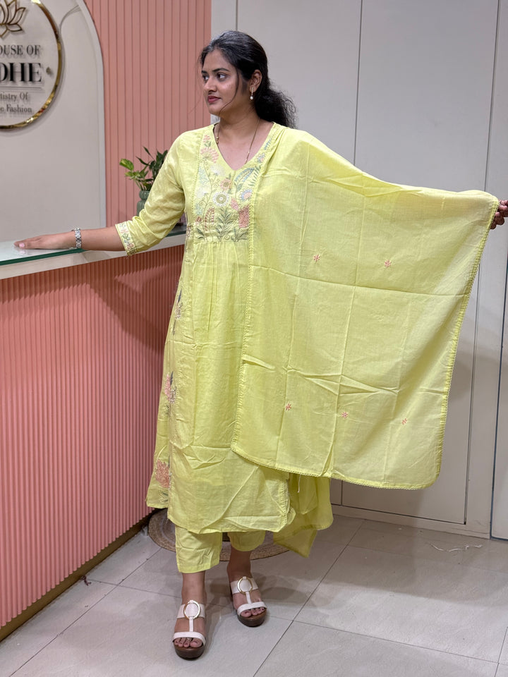 Mul Cotton Collection with Embroidery work (Cotton Lining)| R150
