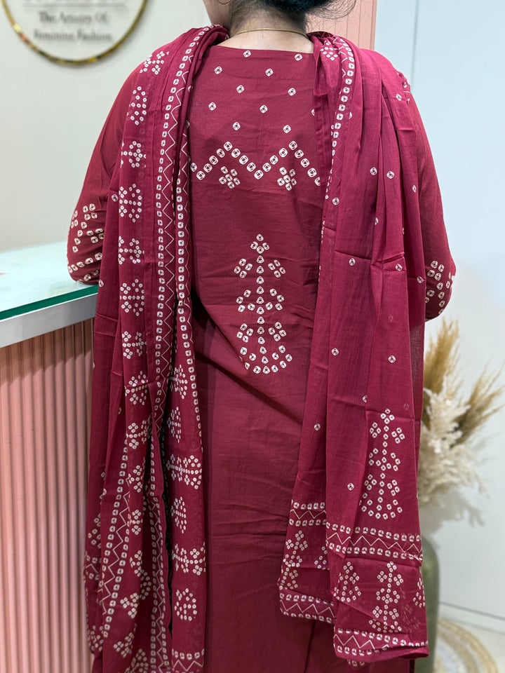 60-60 Cotton 3 piece kurta set | R170