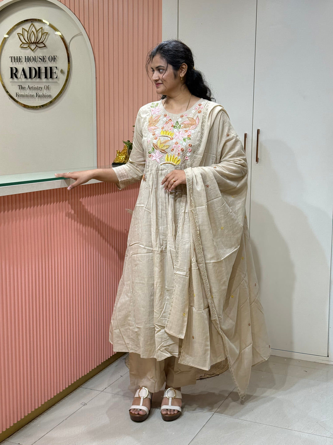 Pure Mul Cotton Embroidered Collection with Cotton Lining | R190