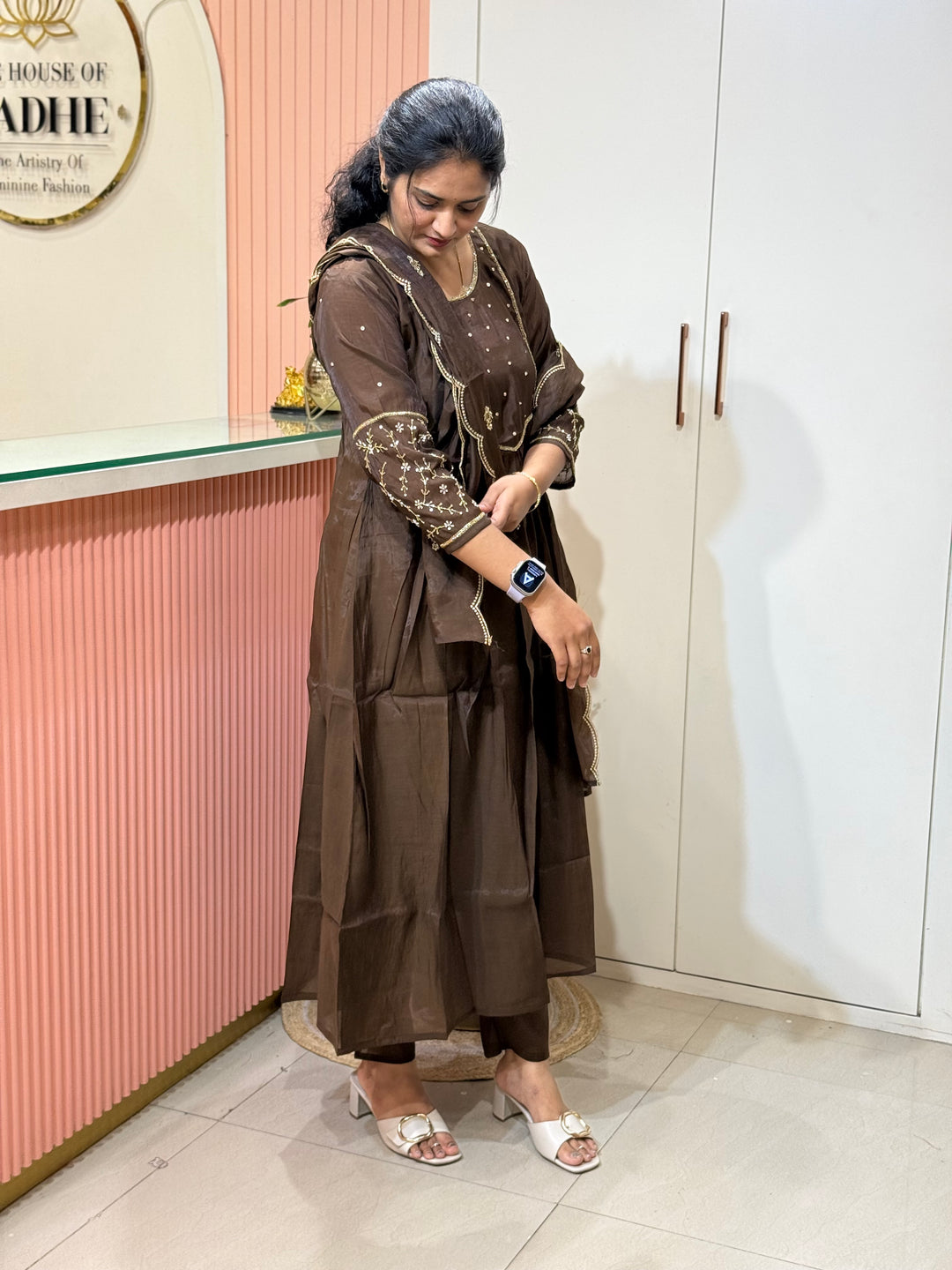 Mul Chanderi Semi Party Wear Collection | R205