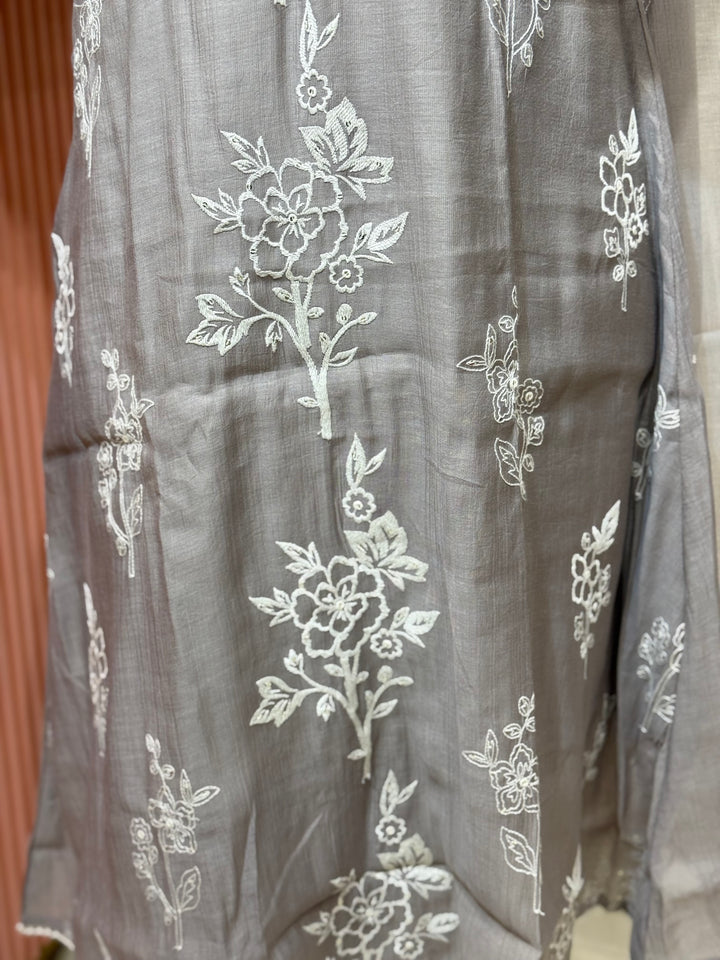 Mul Chanderi Collection with Embroidery work  | R208