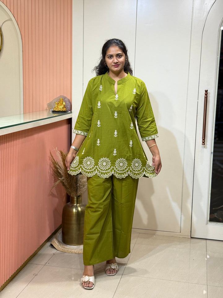 Co-Ord Set with Embroidery work| R183