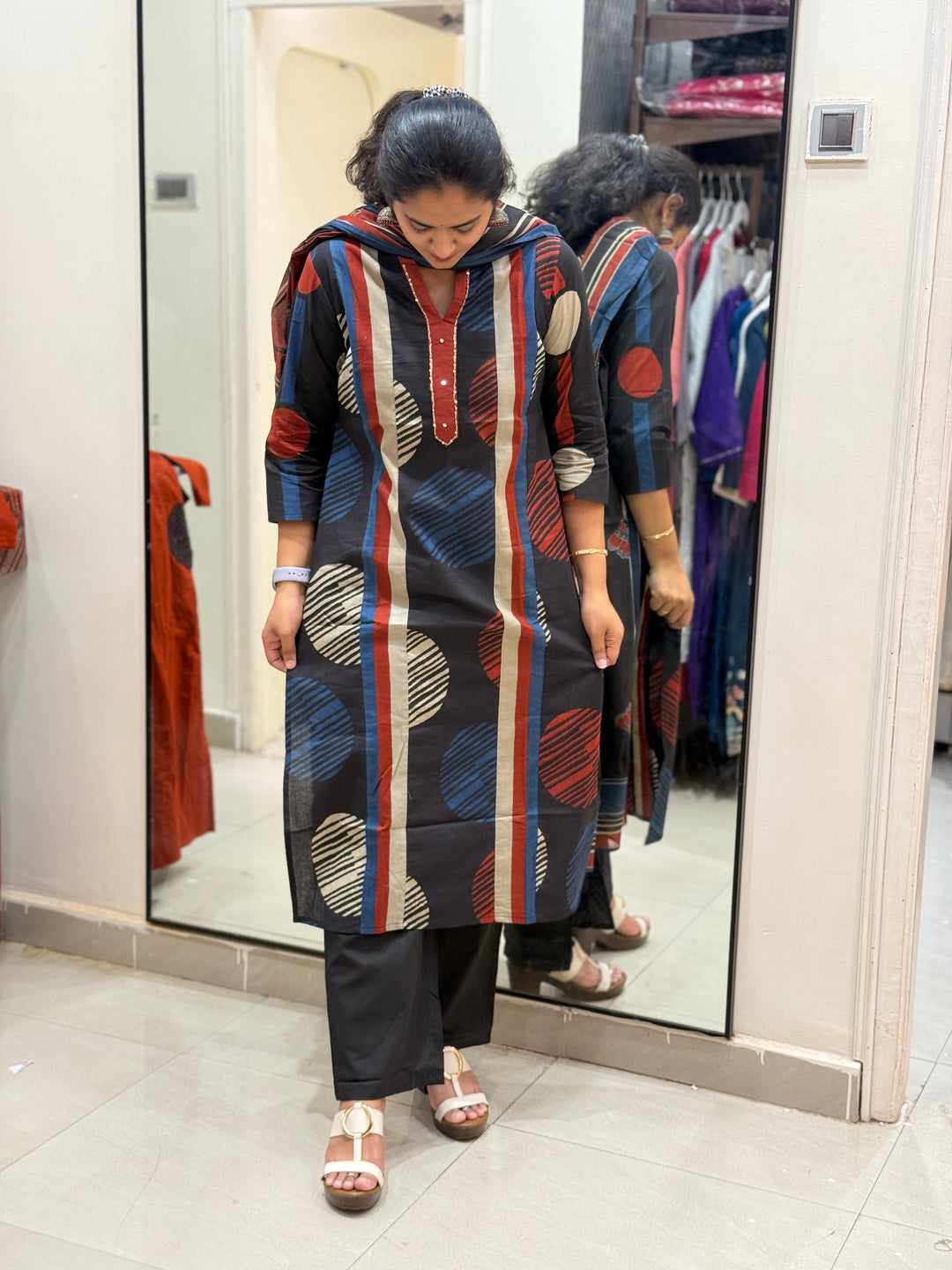 Trending Cotton 3 Pcs Kurta Set for Women Summer Collection |RADHE99