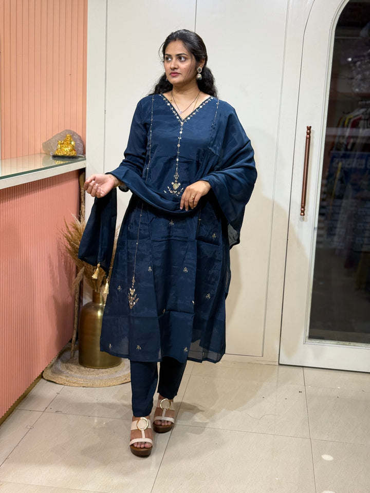 S Mul Chanderi Semi Party wear |R138
