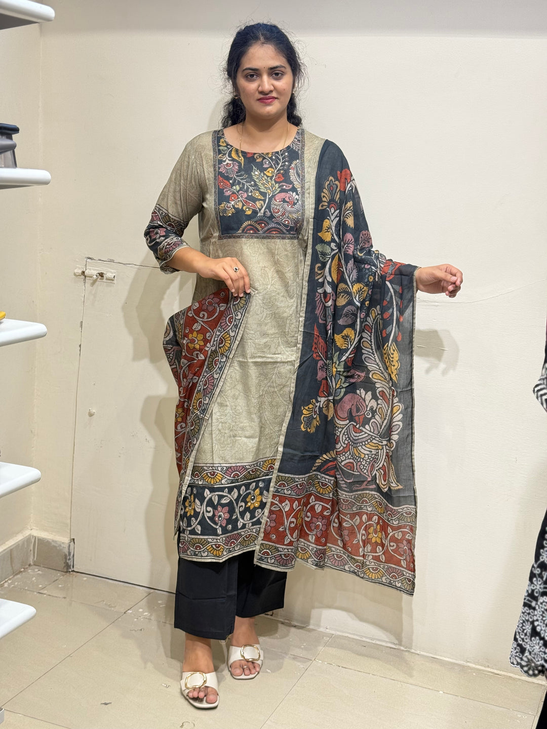 60-60 Cotton Printed 3 Pc Kurta Sets – Premium Soft Collection | R163