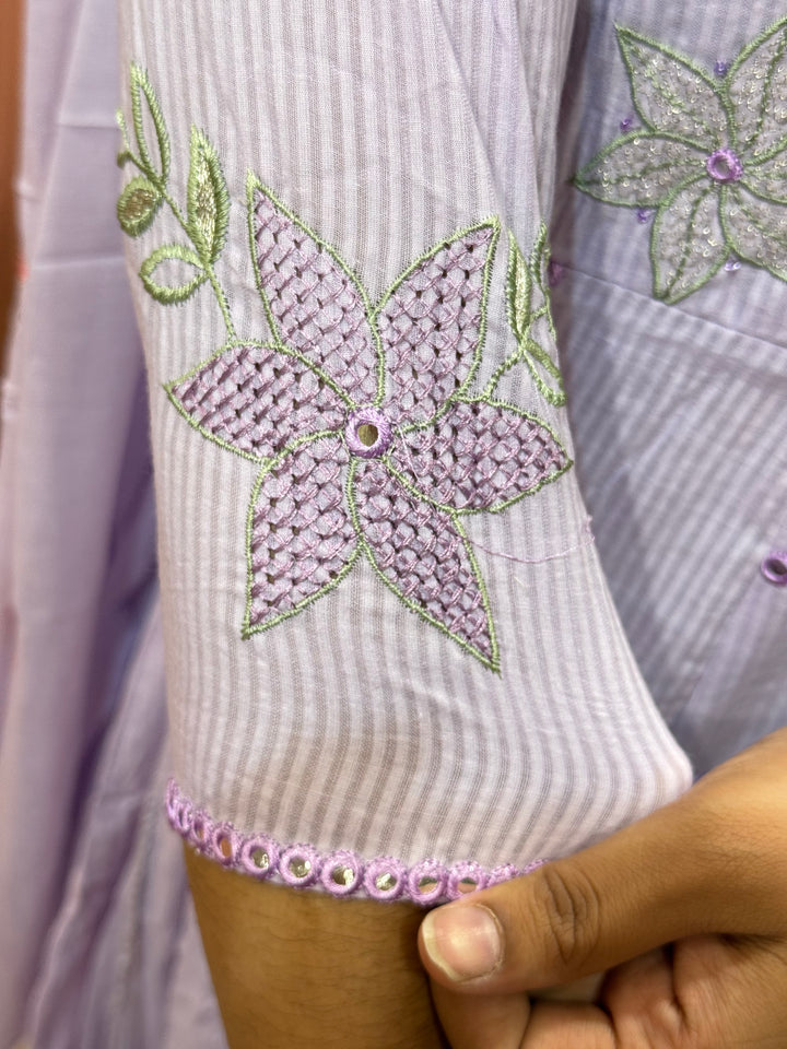 Premium Mul Cotton Anarkali Style Collection (Cotton Lining )| R164
