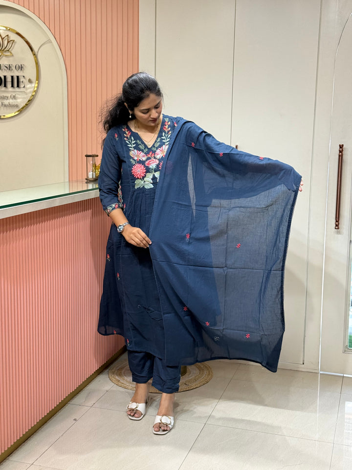 Mul Cotton Collection with Embroidery work (Both the Side Pockets) | R150
