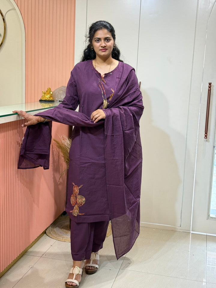 60-60 Cotton 3 Pc Collection –Patch Work | R173