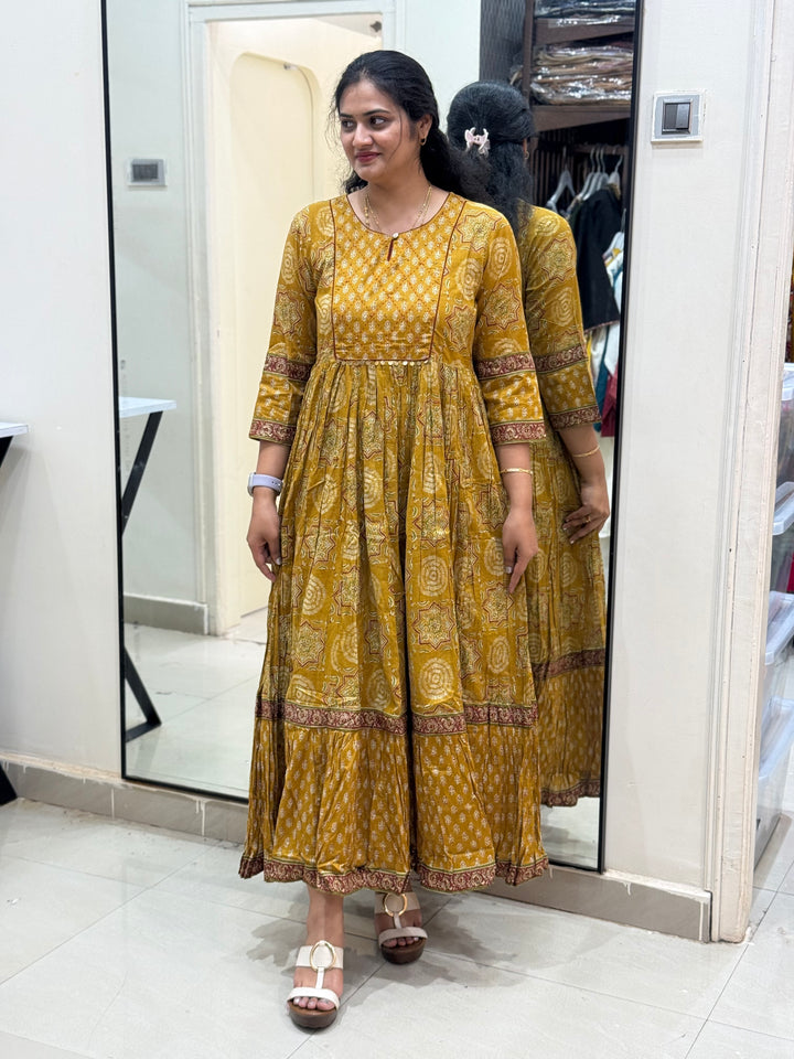 Pure Cotton Gown Collection With Cotton Lining &amp; Beautiful Prints | R144