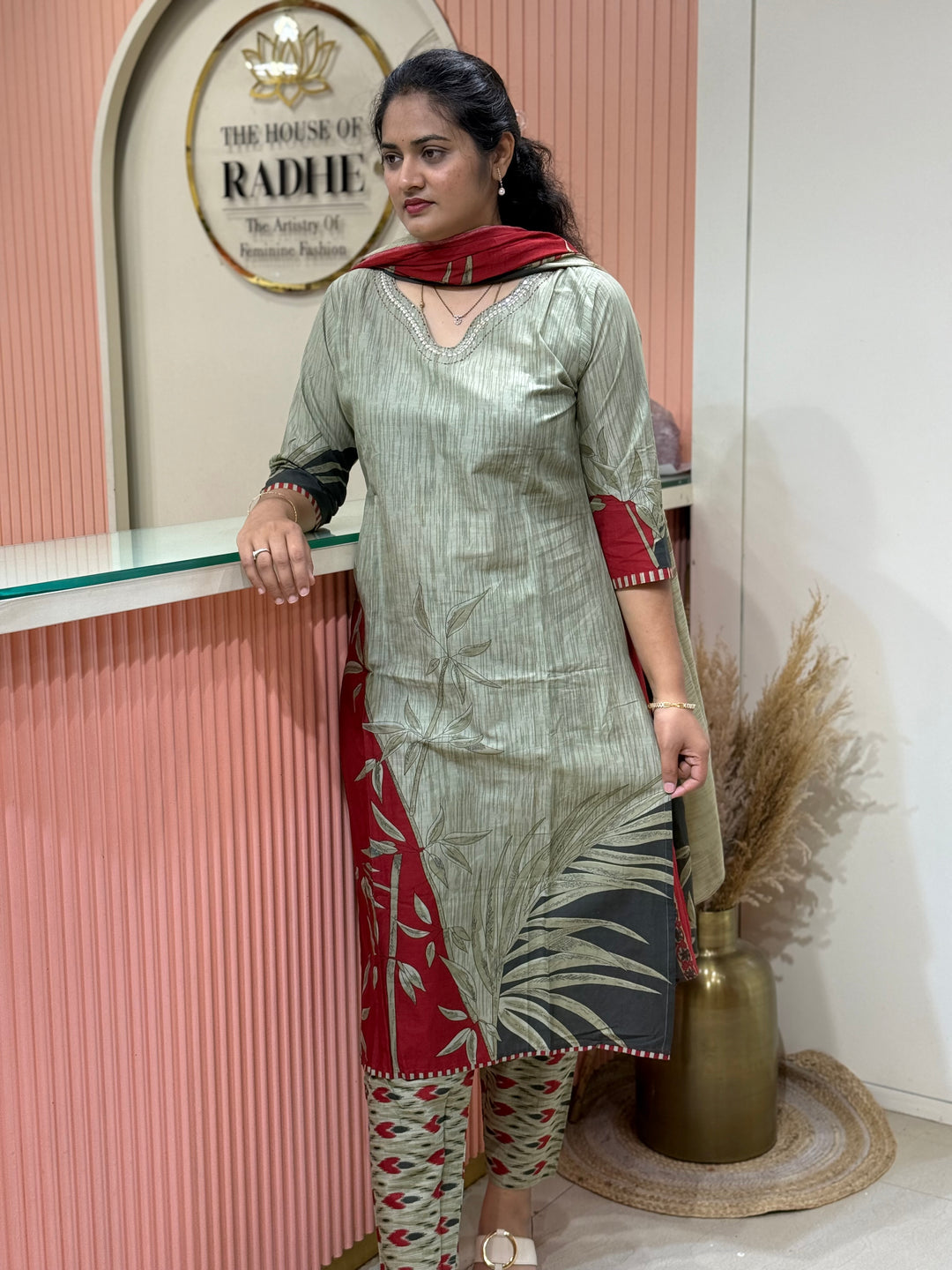 Cotton Collection with Beautiful Print with Full Length Cotton Dupatta | R230