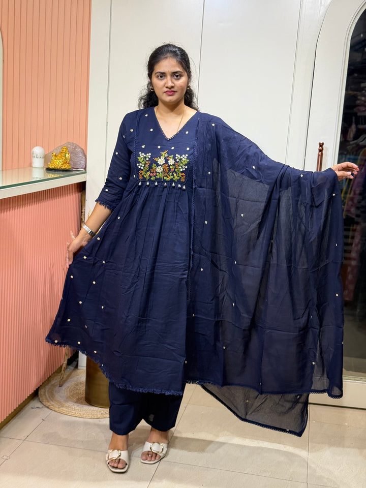 Mul Cotton Collection with Cotton Lining | Hand Embroidery |R165