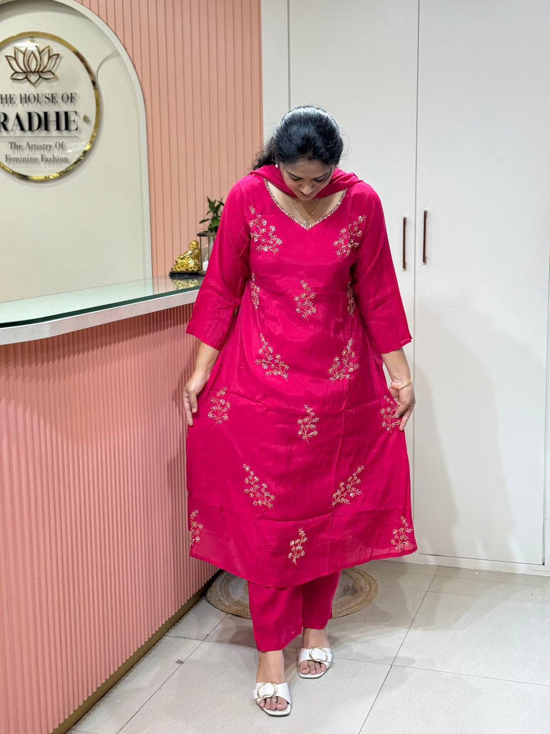 Mul Chanderi Collection with Cut Dana work | R206