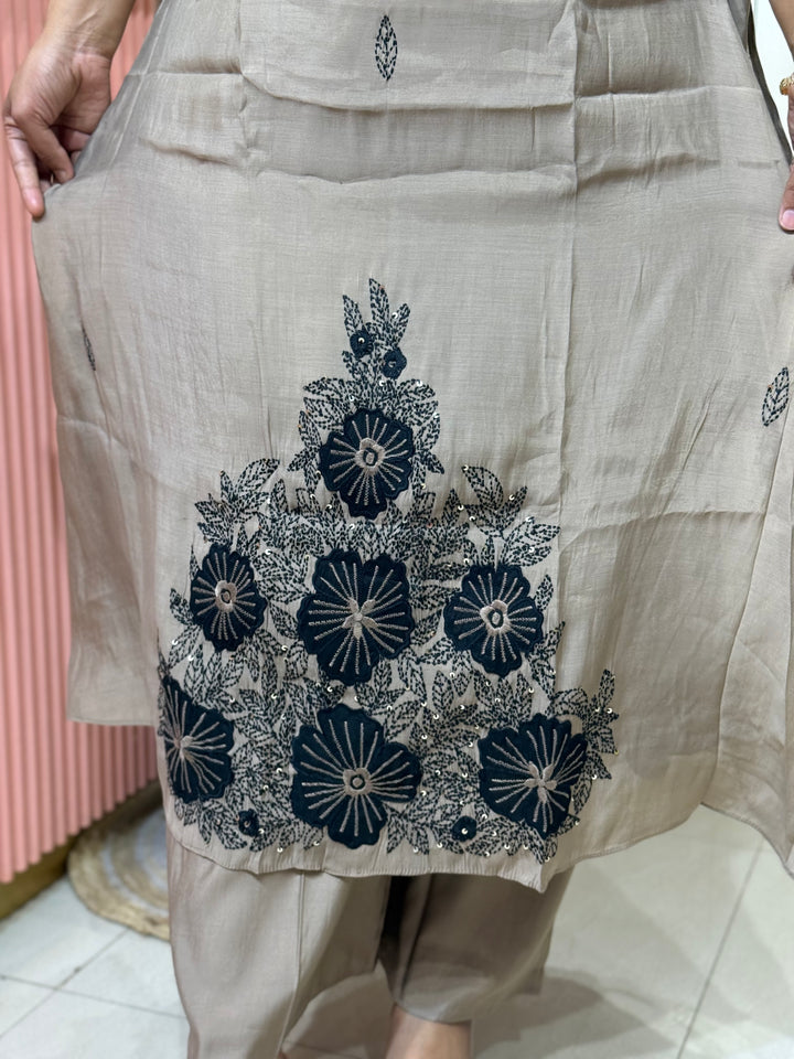 Pure Mul Chanderi Collection with embroidery Work(cotton Lining) | R229