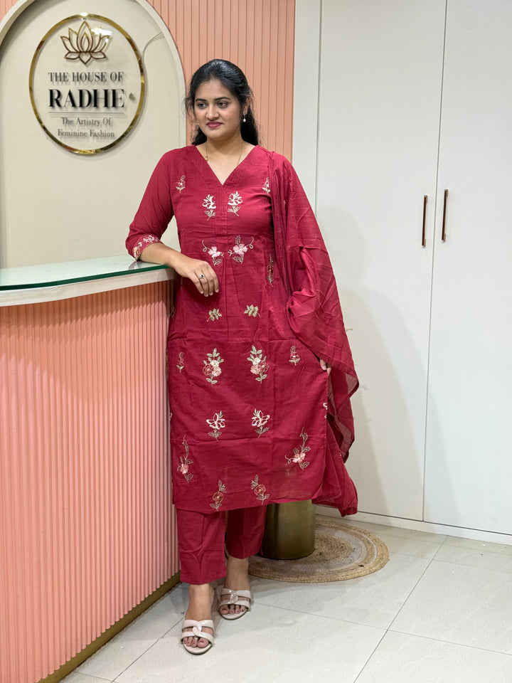 Mul Cotton Collection with Embroidery work (Cotton Lining)| R150