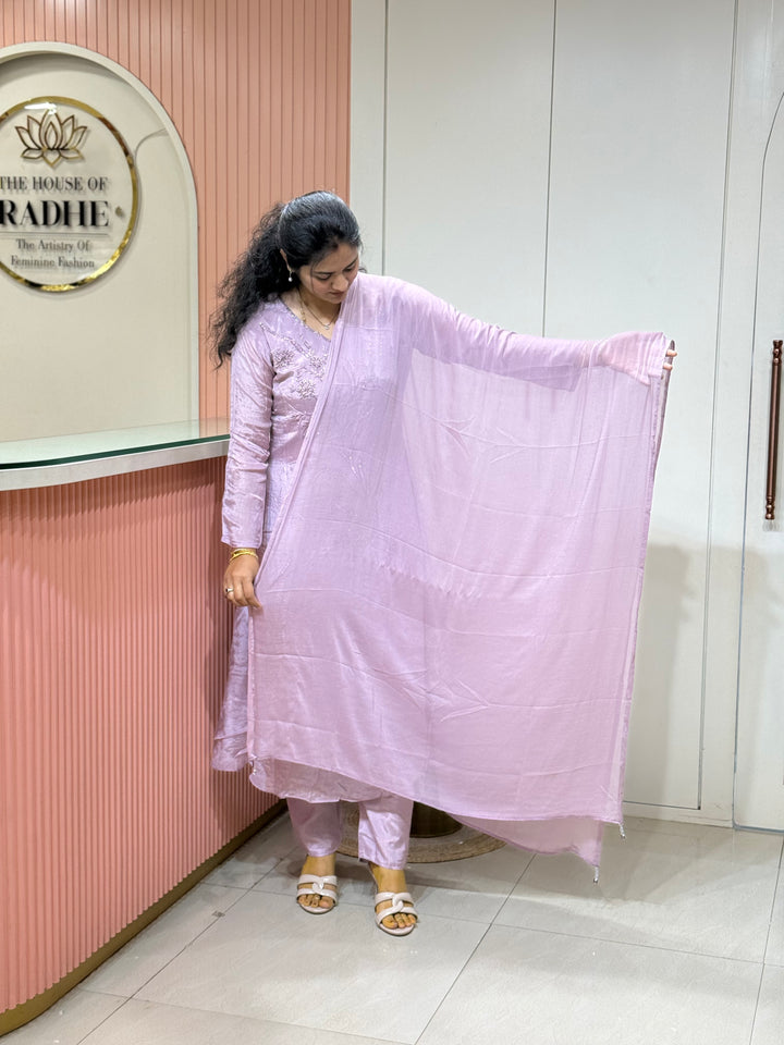 Pure Chinon Handwork Collection Party Wear  | R177