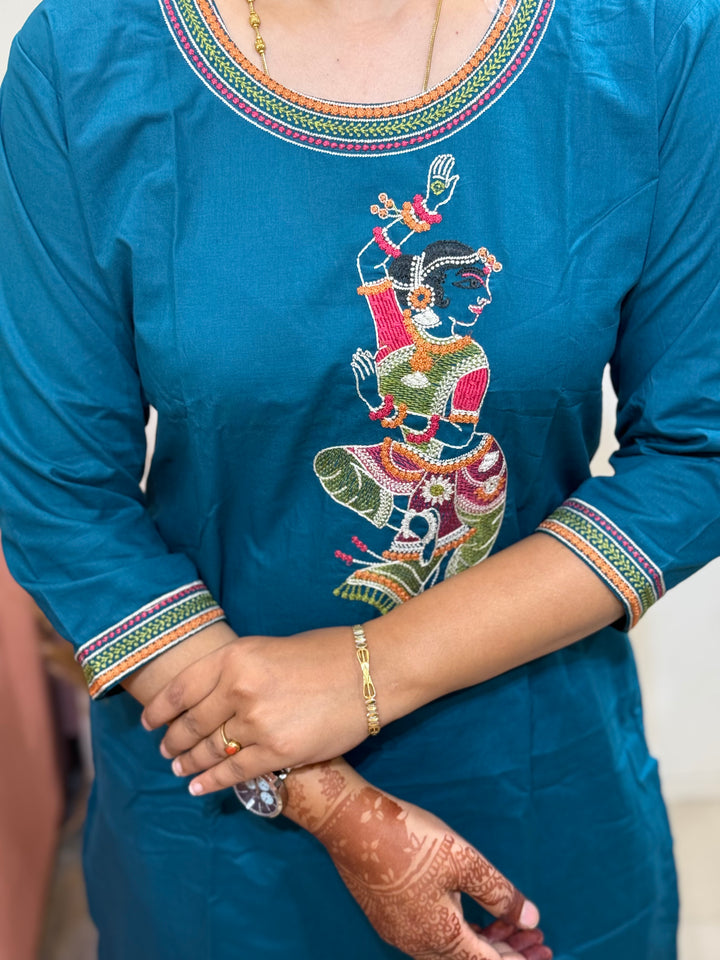 Cotton 2 Pc Embroidered Collection – Front &amp; Back Work | R137