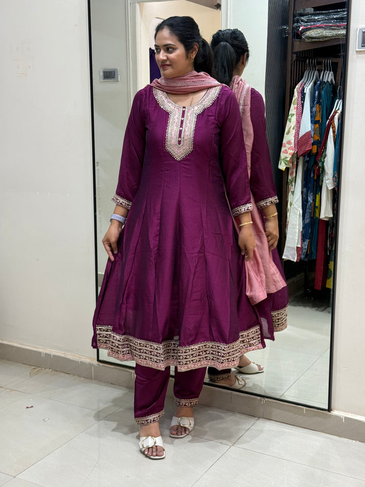 Vichitra Fabric Collection With Elegant Designer Look | RADHE60