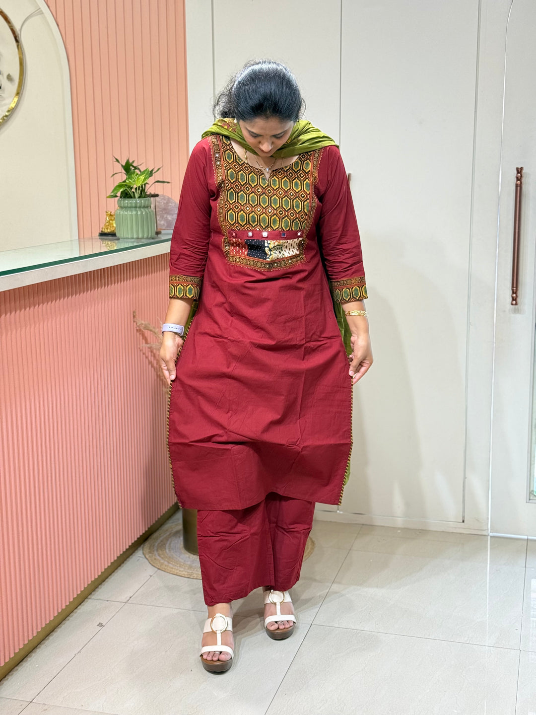 Cotton Collection with Patch Work | R210