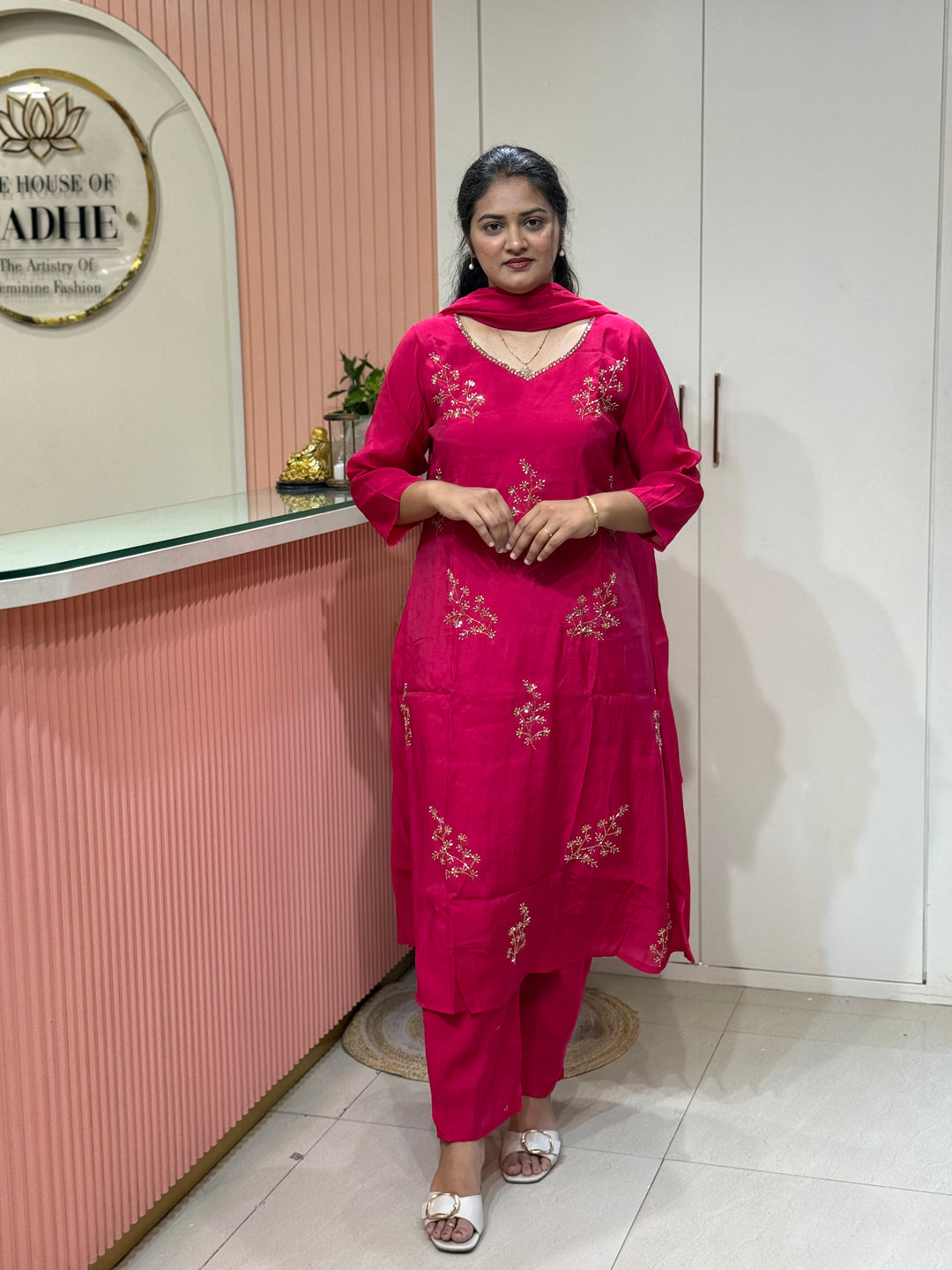 Mul Chanderi Collection with Cut Dana work | R206