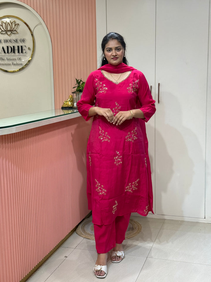 Mul Chanderi Collection with Cut Dana work | R206