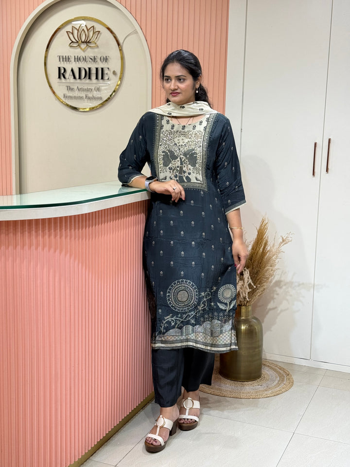Crepe 3Pcs Set Collection (Cotton Lining )| R221