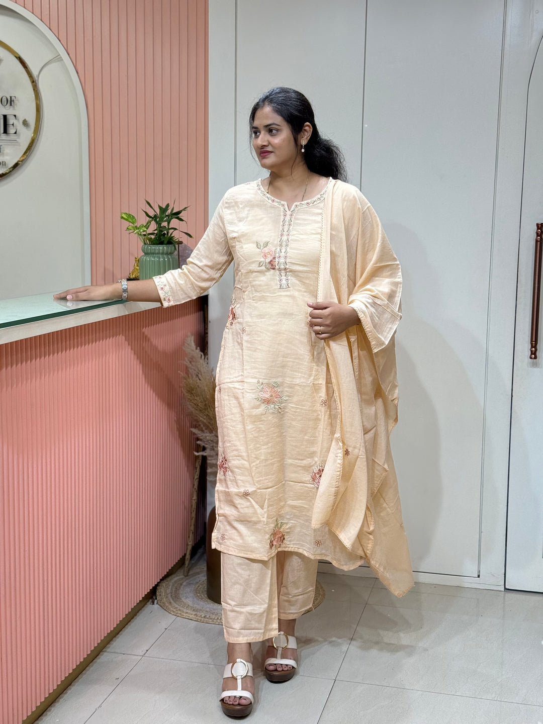 Mul Cotton Collection with Embroidery work (Cotton Lining)| R150