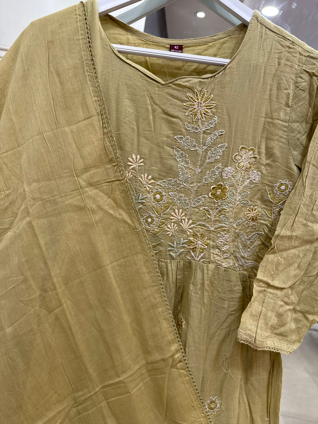 Pure Mul Cotton with Embroidery Work (Cotton Lining)  | R168