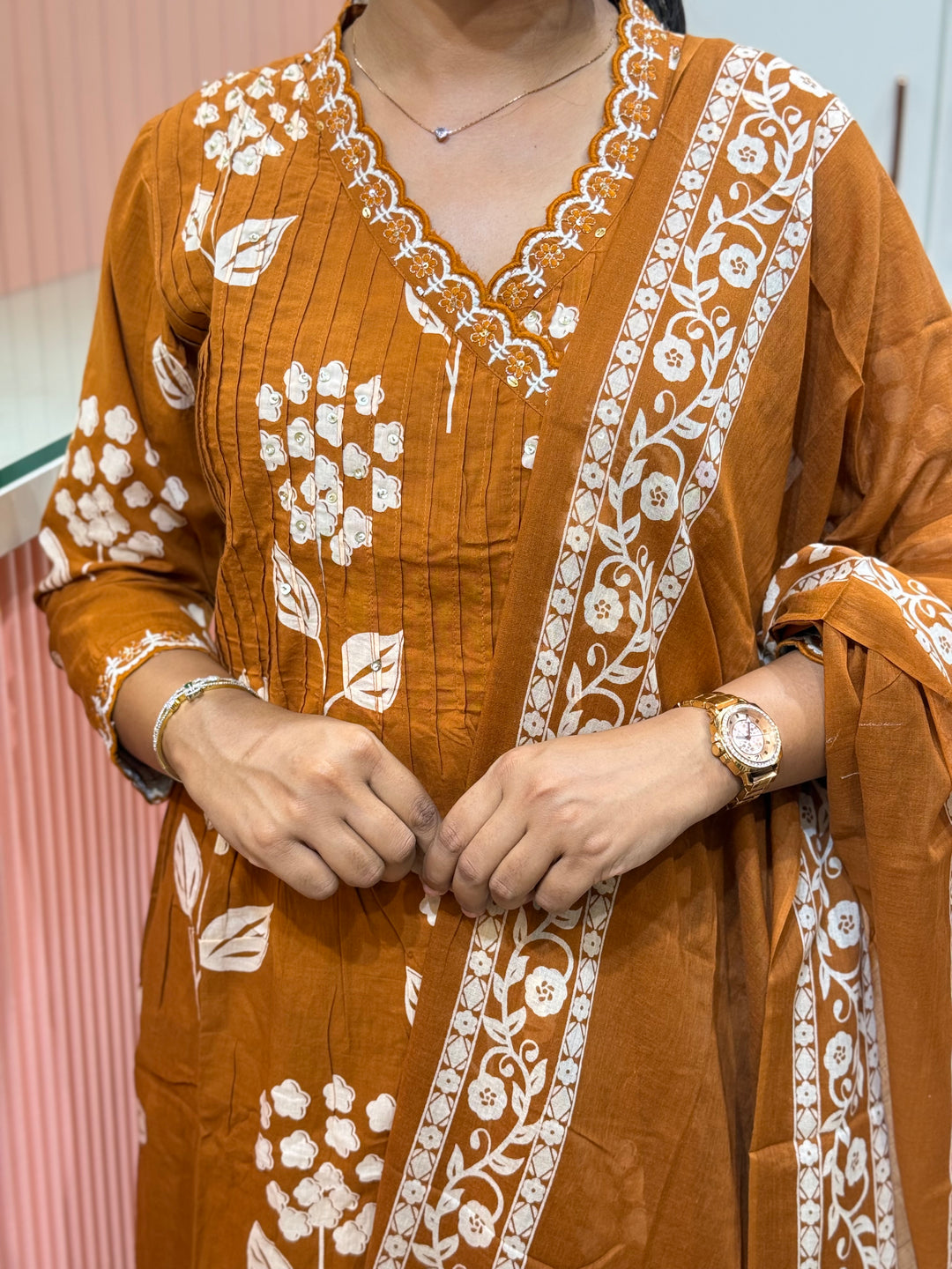Angrakha Pattern 60-60 Cotton Collection | R185