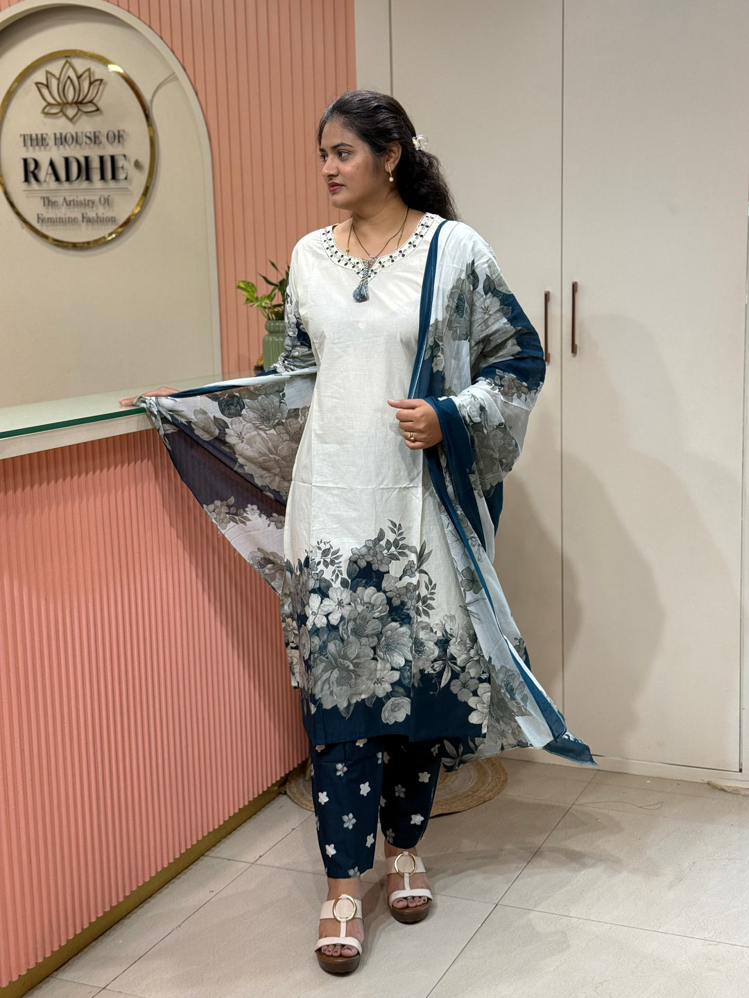 Cotton Collection with Beautiful Print with Full Length Cotton Dupatta | R230