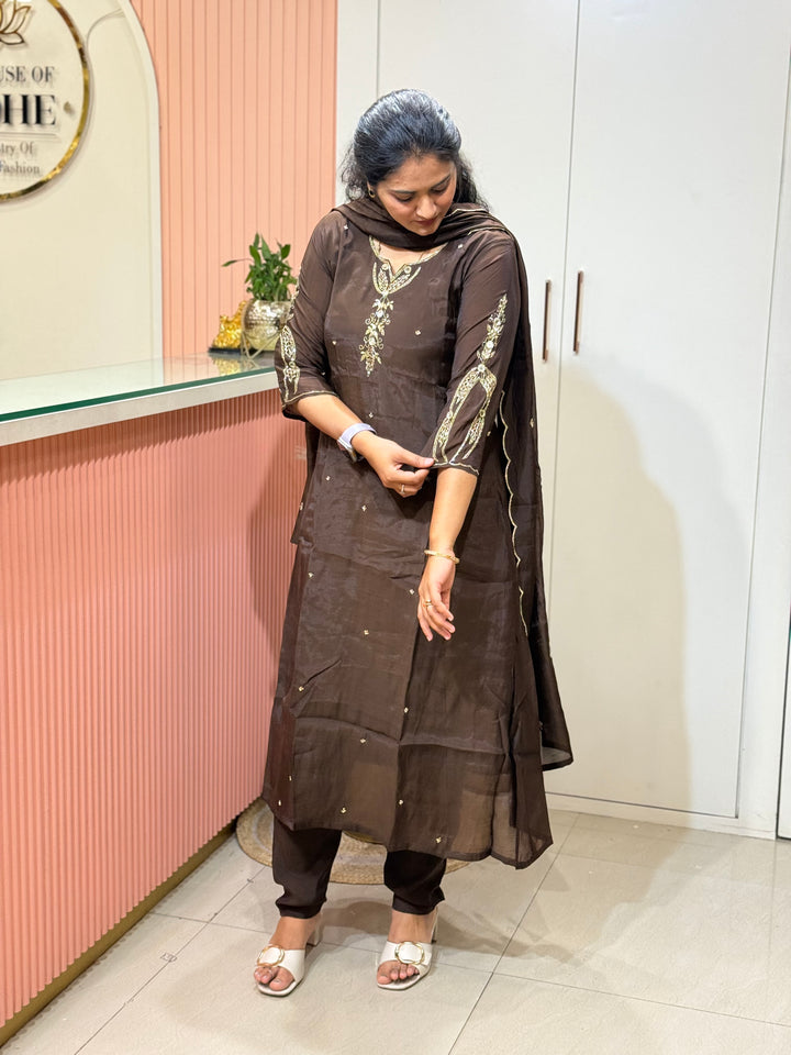 Mul Chanderi Semi Party Wear Collection | R205