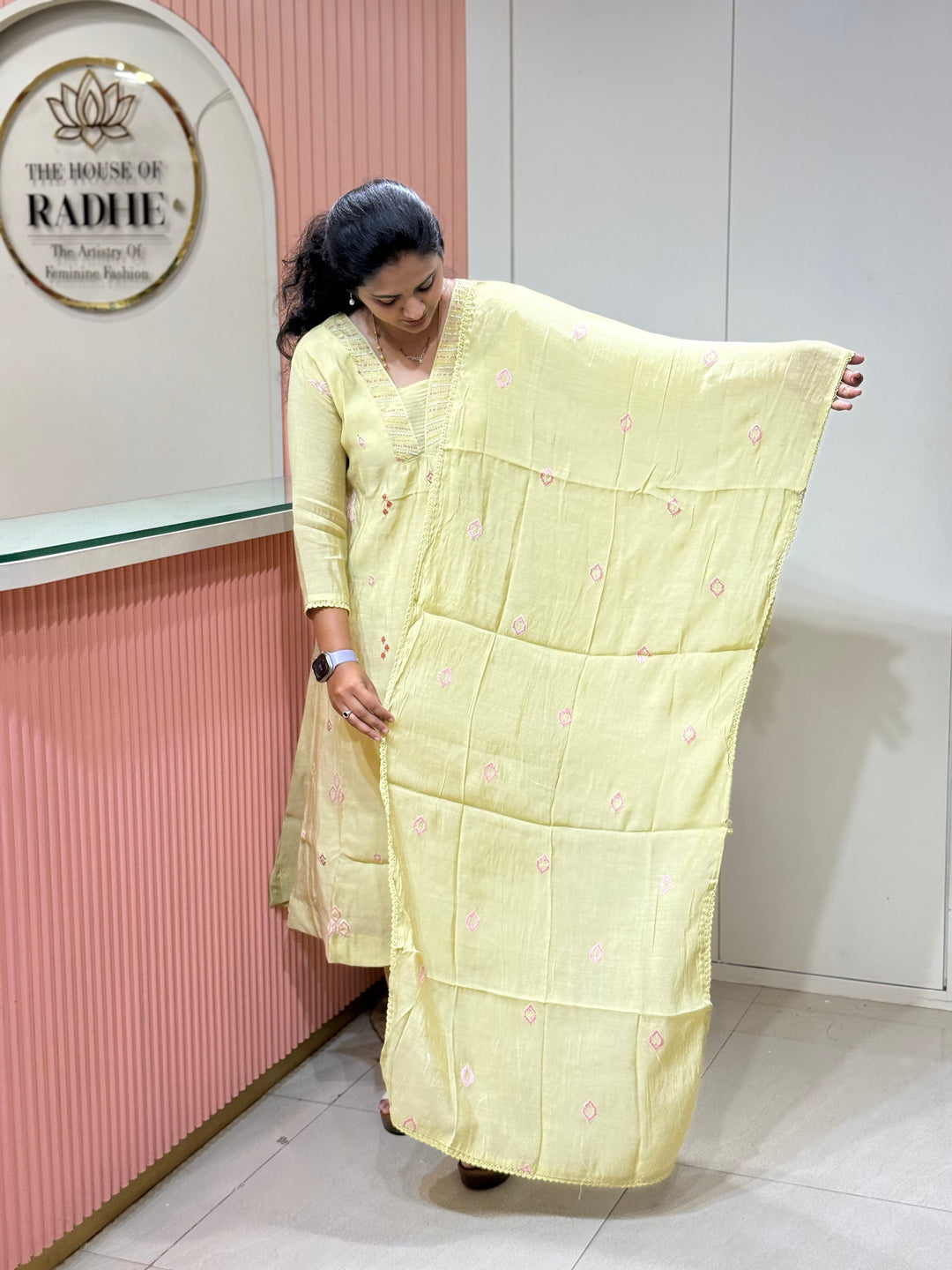 Mul Chanderi Collection with Embroidery work (Cotton Lining)| R204