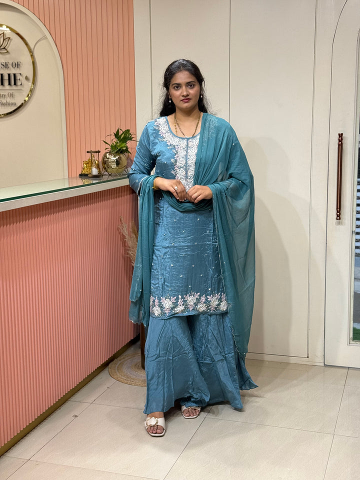 Pure Chinon Collection with Handwork ( flarePlazo) | R223