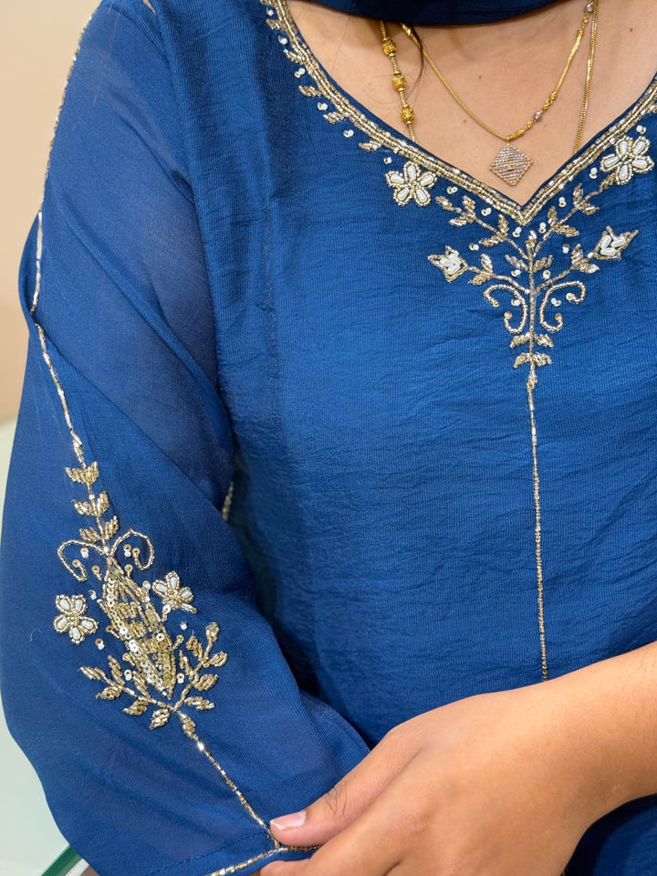 Coral Mul Chanderi Partywear Collection |Cut Dana &amp; Zardozi Work | R206