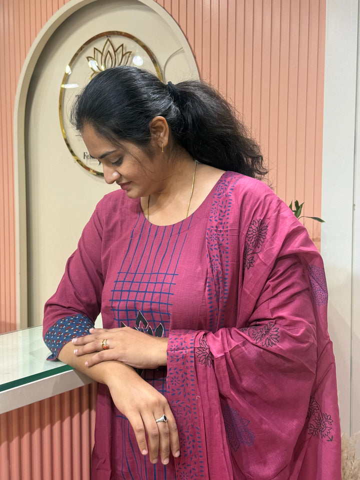 Khadi Cotton Collection with Hand Paint | R210