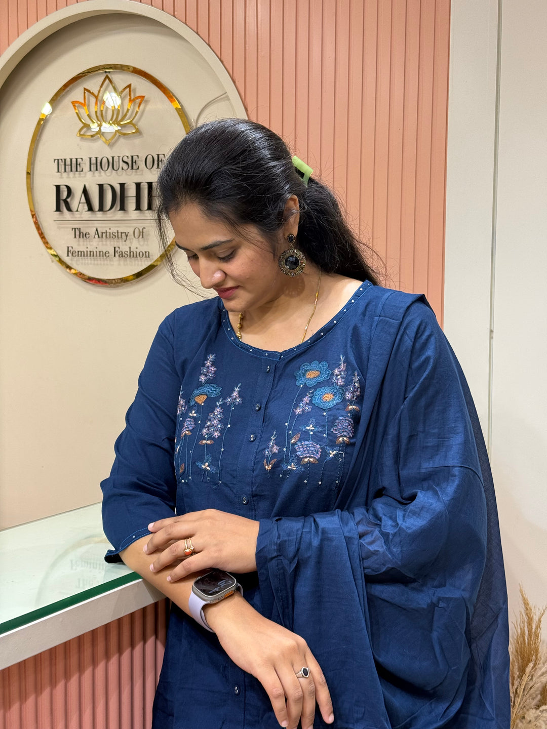 Khadi Cotton Collection with Embroidery Work | R220