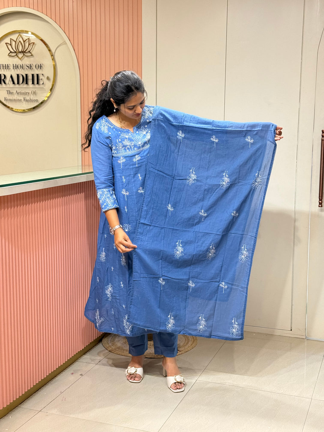 Mul Cotton Collection with Embroidery work (Cotton Lining)| R181