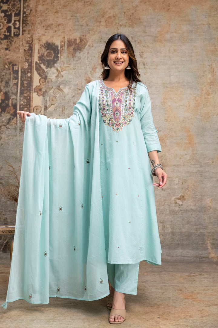 Mulmul Cotton New Collection With Embroidery Work | R190